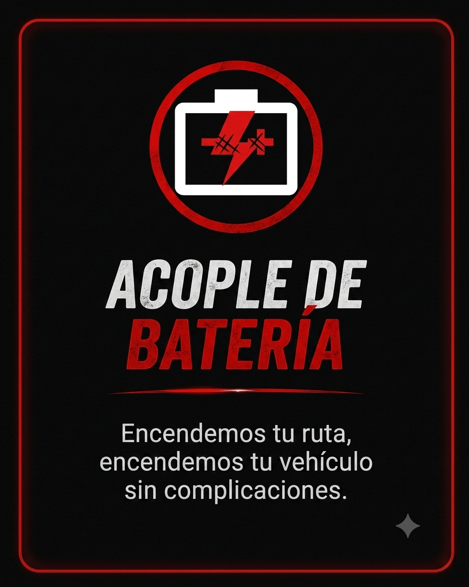 Acople de batería para encender tu vehículo