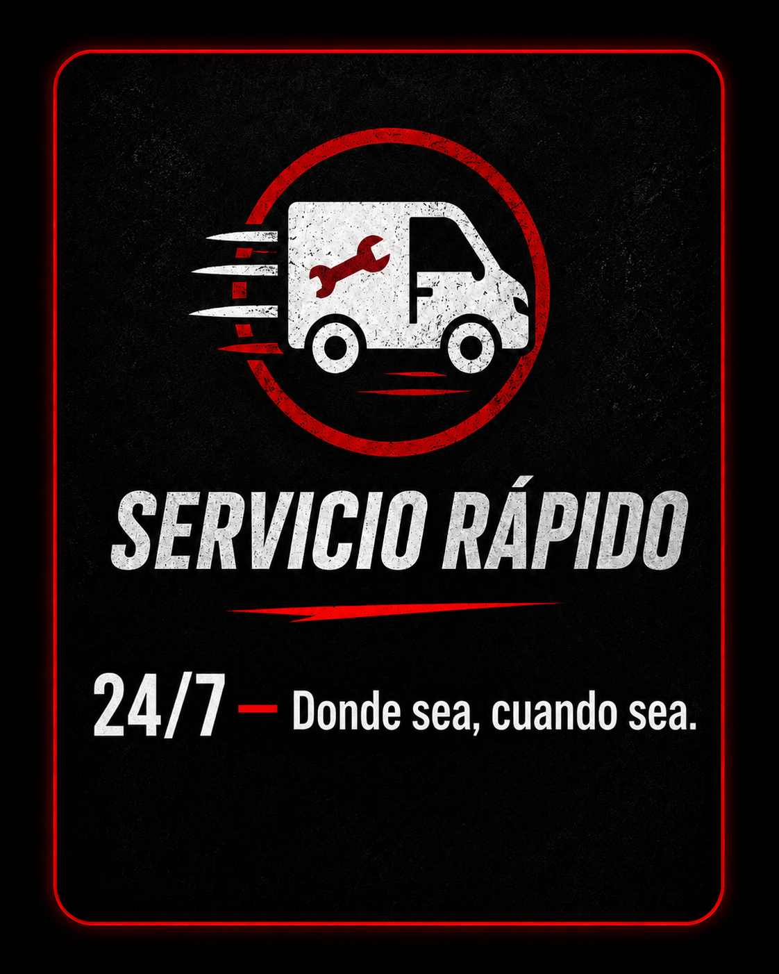 Servicio rápido disponible las 24 horas